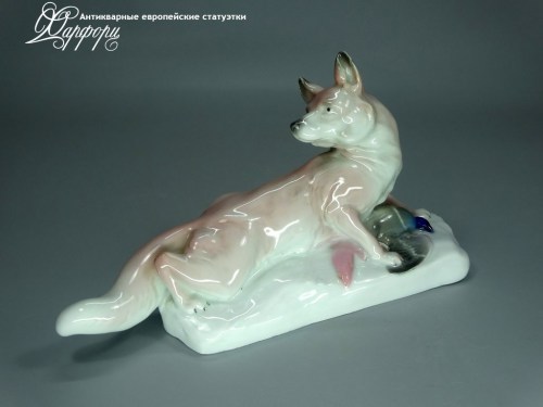 Купить фарфоровые статуэтки KARL ENS, Лиса, Германия